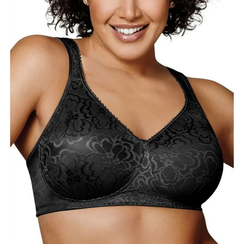 Playtex 18-Hour Ultimate Lift & Support Wireless Bra 4745, Black, Size 38D