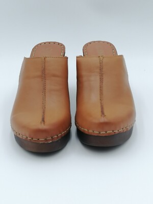 Zoccoli Olandesi In Pelle CINZIA Soft PQ1143624 - Tacco Medio Donna Colore Cuoio - Foto 5