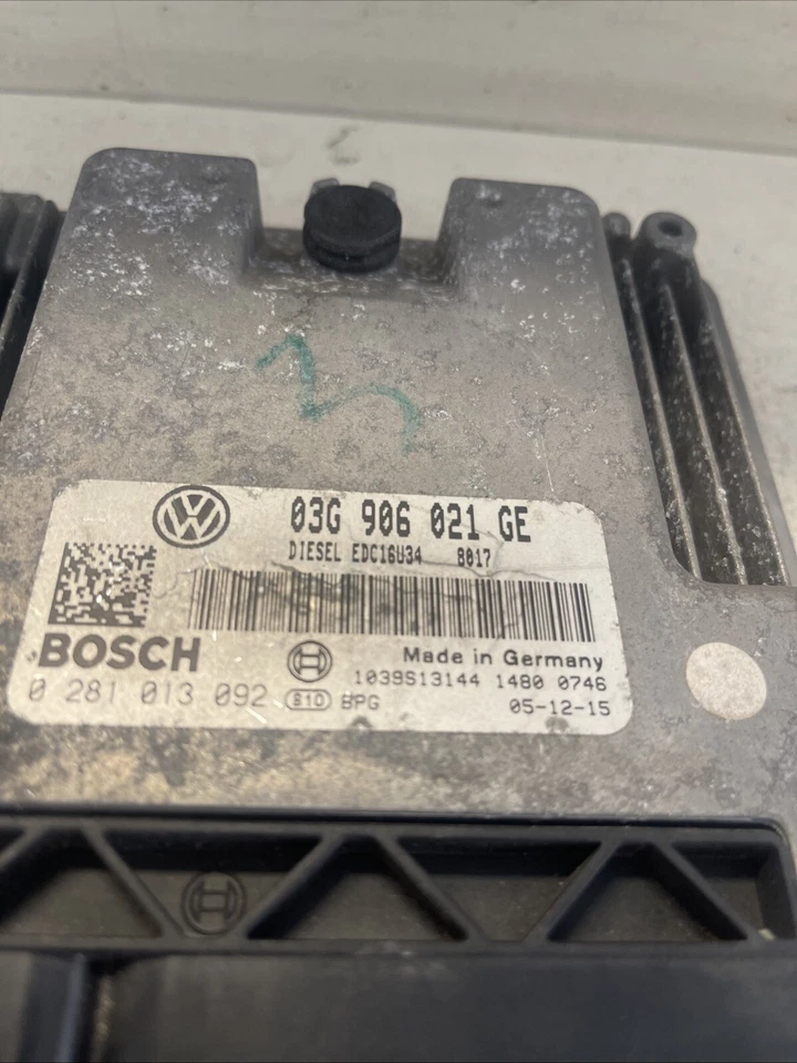 Steuergerät ECU VW Golf 2.0 TDI 03G906021GE 0281013092 - Bild 3 von 4