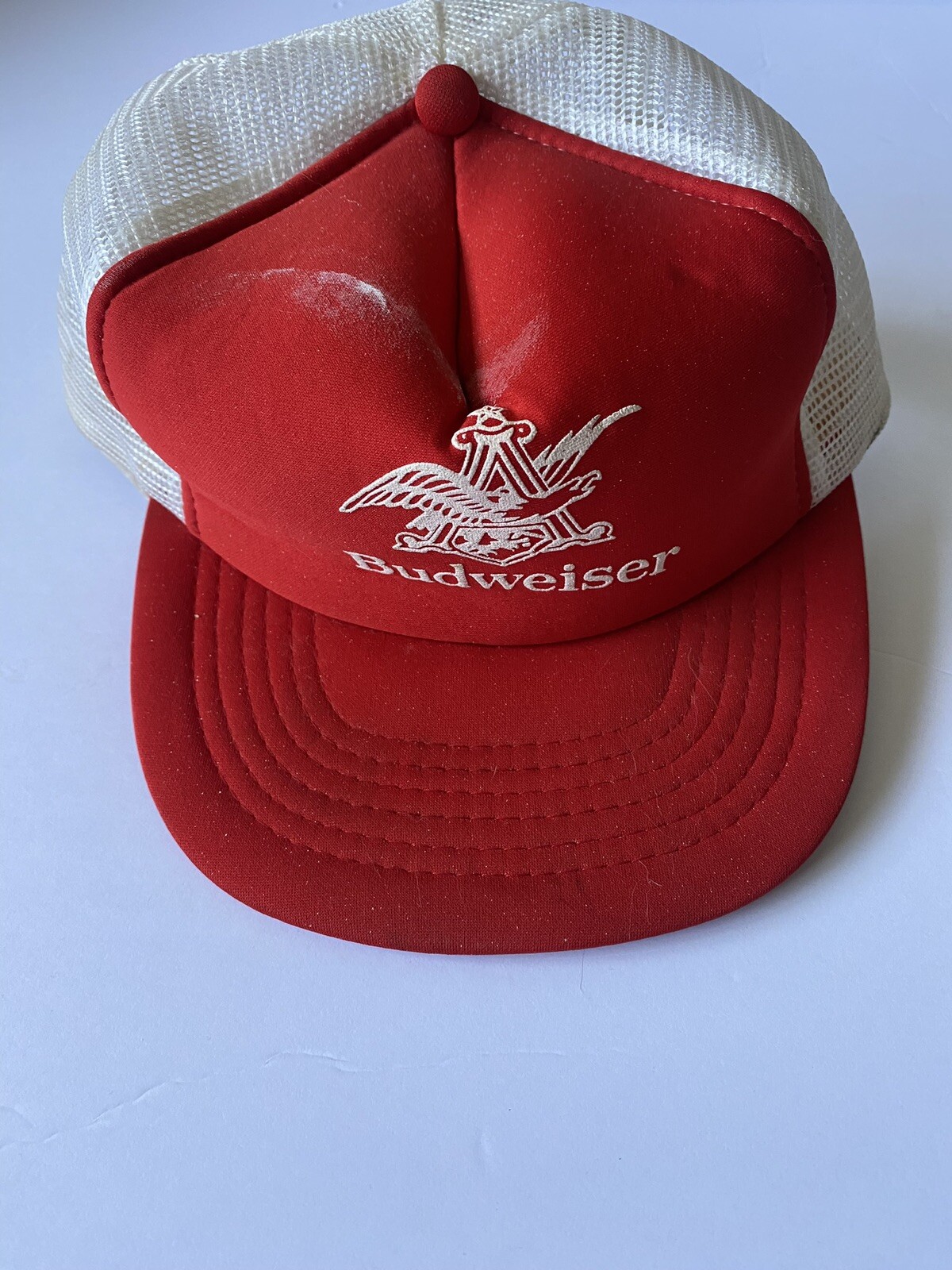 Vintage Budweiser Snapback Mesh Trucker Hat / Cap