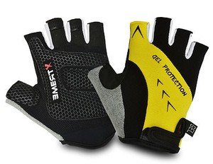 Wheelchair Gloves Half Finger Gel Padded Weight Lifting Terry Towel Cycling