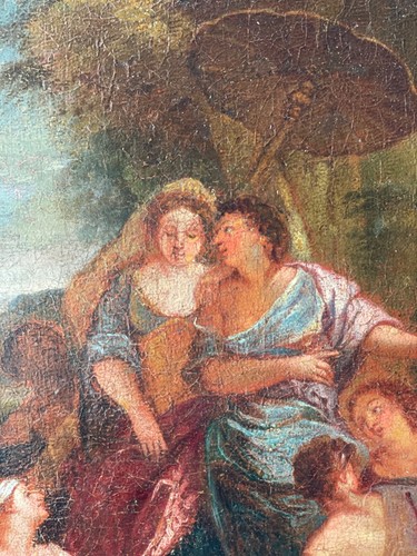 18th Fine Art - French Old Master Oil on Canvas - Moses saved from the Waters - Picture 11 of 15