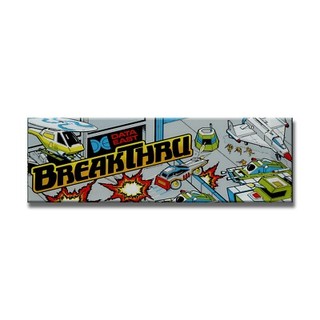 Break Thru Premium Arcade Marquee Insert Reproduction Header/Backlit Sign