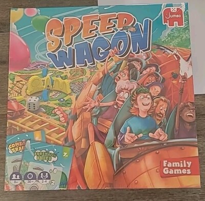 Jumbo Spiele Speedwagon Gesellschaftsspiel Brettspiel Familienspiel ab 8 Jahre