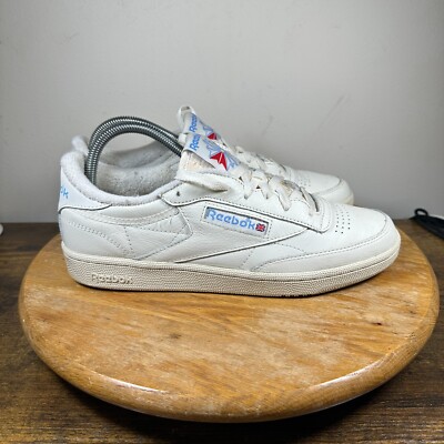 Reebok Club C 85 White Blue Gum Bottom Sneakers Shoes Women's Size 10