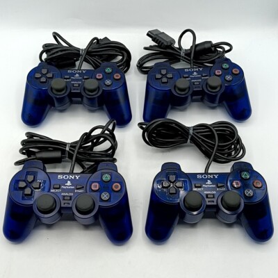 DUALSHOCK2 コントローラー ミッドナイト オーシャンブルー 2個セット