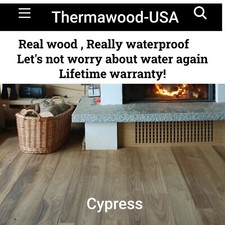 Cypress flooring Solid wood, 100% Waterproof!