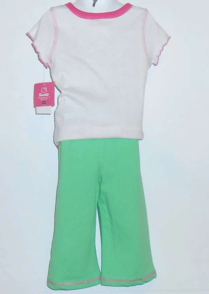 Hello Kitty by Sanrio Girls Embellished Capri Pants & Reversible T-Shirt 4 NWT - Image 2 of 4