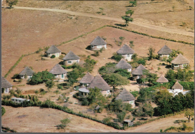 Rhumsiki, Kamerun - Dorf, Campement - Postkarte (Koza) um 1980