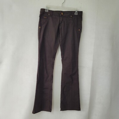 Kocca Jeans Womens 27 Brown Bootcut Stretch Lowrise 5-Pocket Italian
