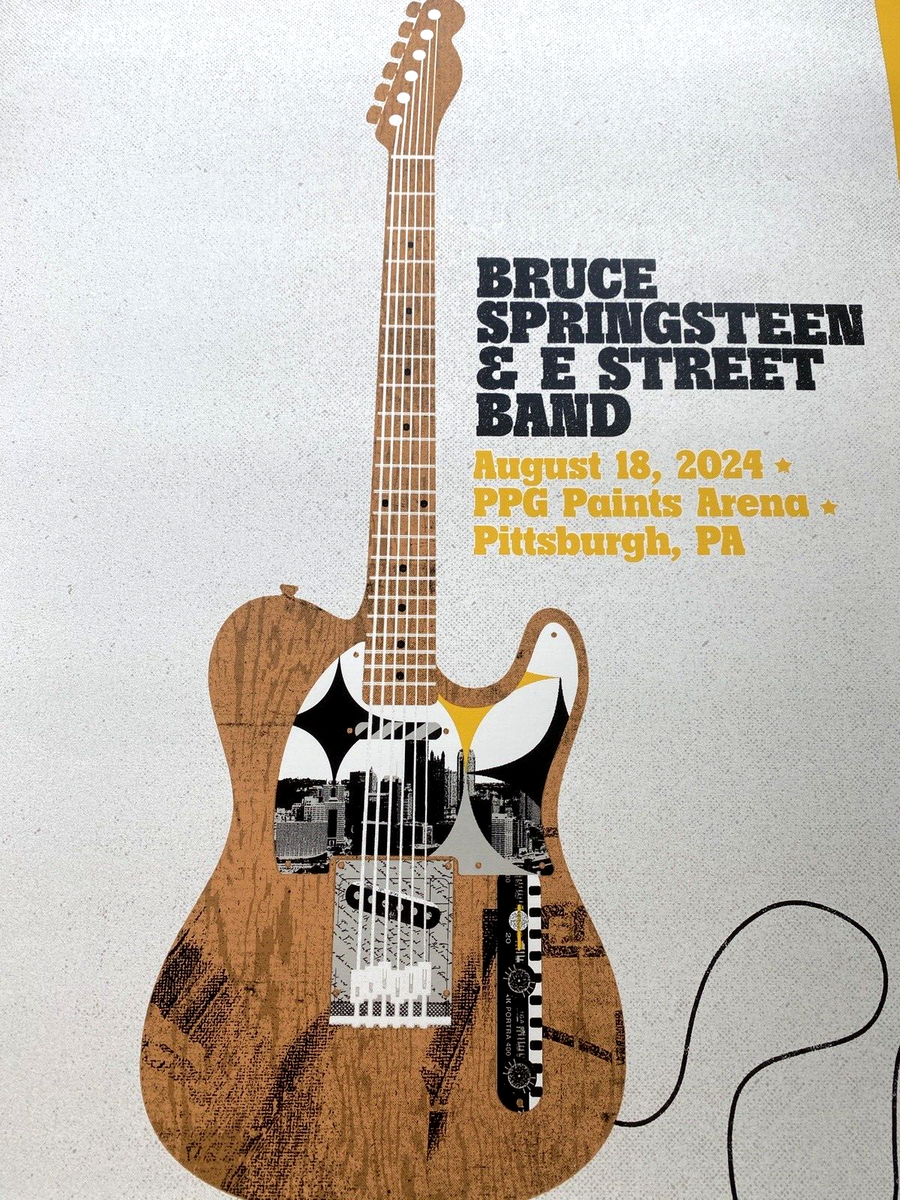 AUTHENTIC BRUCE SPRINGSTEEN 2024 POSTER Pittsburgh PA AUG 18th N2