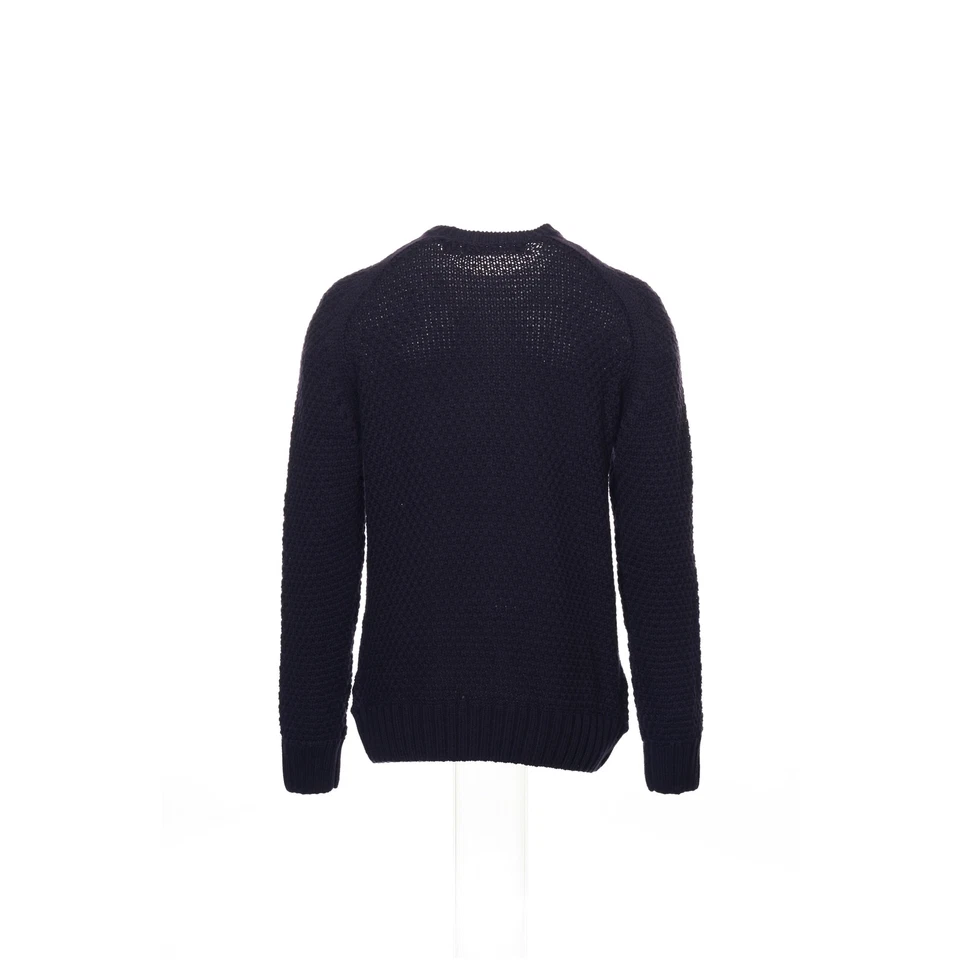 Perry Ellis (Greenwich Village) Purple Cable Knit Crew Neck Sweater M $125 - Image 3 of 4