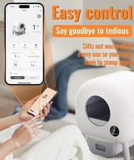 Self Cleaning Cat Litter Box, No Scooping Automatic Litter Box with APP Control