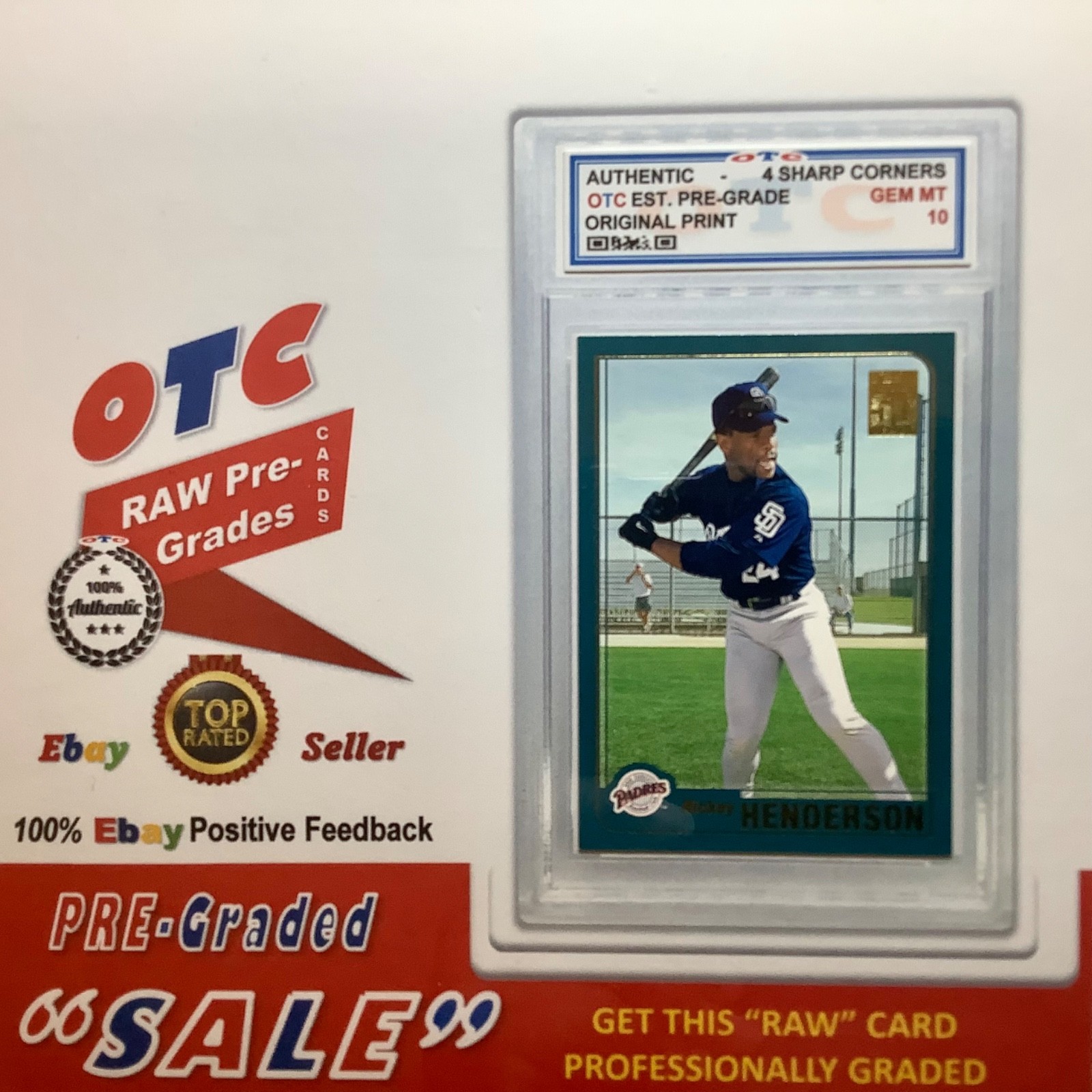 1970s-NOW HOFs/Stars/RCs 1-MYSTERY PICK OTC Certified Pre-Graded Slab Card view 13