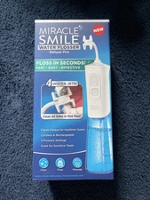 Ontel Miracle Smile Water Flosser Deluxe Pro for Teeth & Gum Health 360 Cleaning