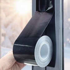 Black Window Sealing Tape, Window AC Insulation Tape, 3 Inch x 65 FT Waterproof