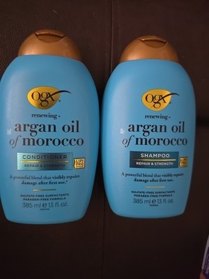 2 OGX Renewing Argan Oil Of Morocco Shampoo Conditioner 13 oz (i2)
