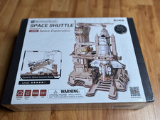 NEW Robotime ROKR Space Shuttle 3D Wooden Mechanical Puzzle Kit LKA02 Sealed