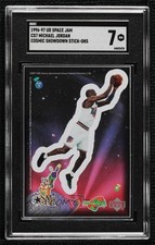 1996 Upper Deck Space Jam Cosmic Showdown Michael Jordan #CS7 SGC 7 HOF 07qw