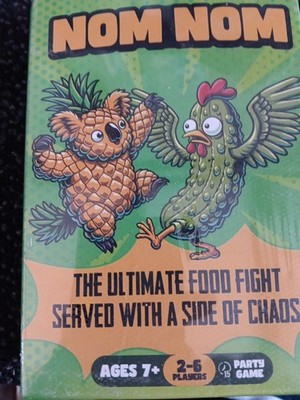 Nom Nom Card Game 2-6 Players Ages 7+ 15 Minutes to Play High Stakes NIB M173