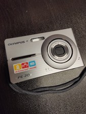 Olympus Digital Camera FE-20 8.0MP Silver Tested Works