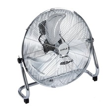 NEW! 18" Chrome High Velocity Industrial 3 Speed Free Standing Large Gym Fan