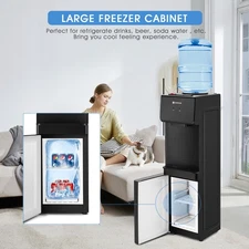 New Top Loading Hot/Cold Water Cooler Dispenser Compressor with Freezer Cabinet