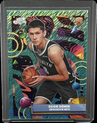 2025 Topps Cosmic Chrome Egor Demin #39 Aqua Equinox Refractor /199 RC