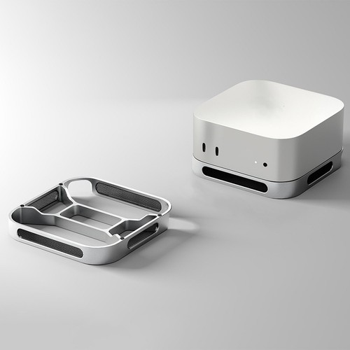 Staubdichter Ständer für Mac Mini mit sicherem Sitz und optimalem Wärmemanage - Afbeelding 2 van 12