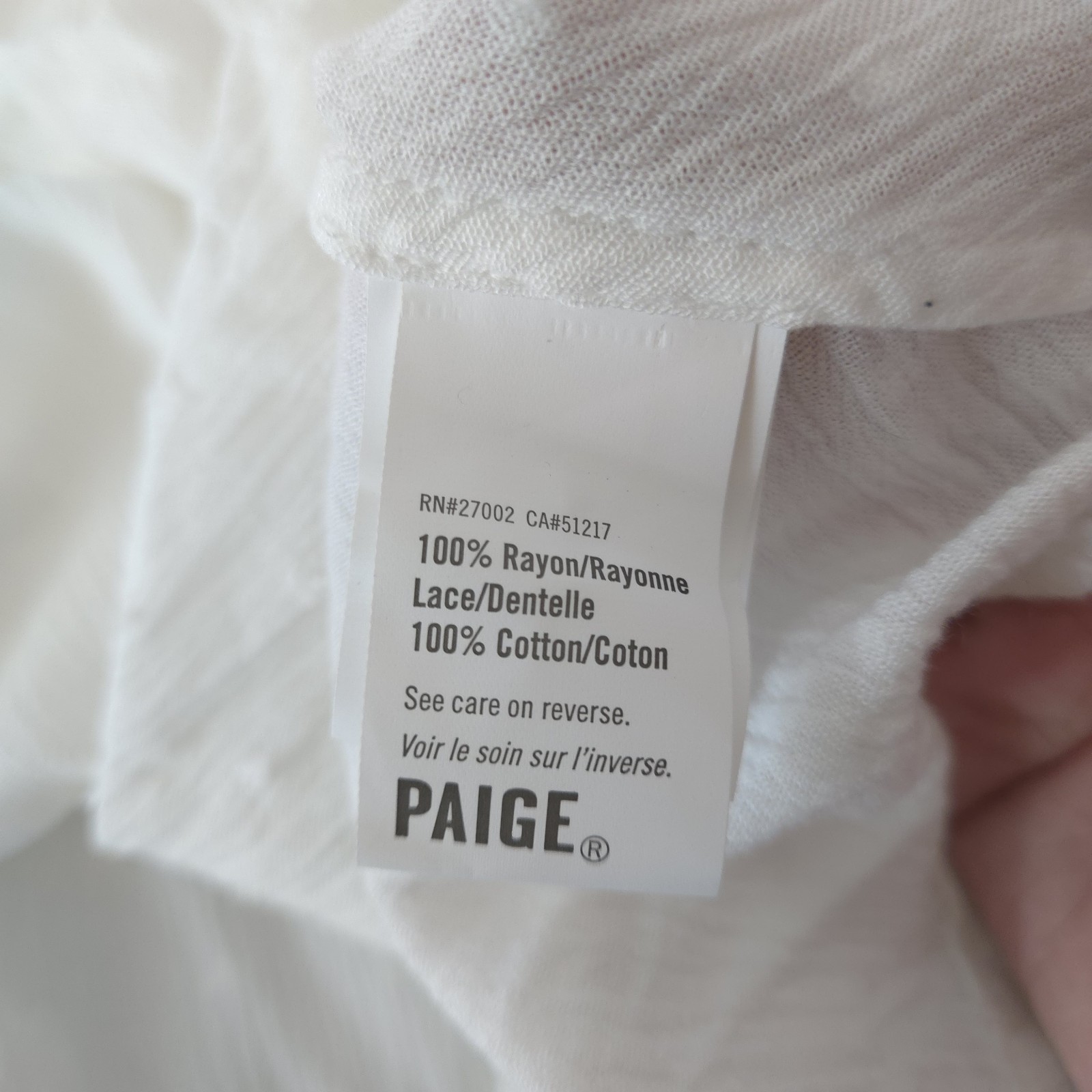 Paige Women's Nikola Swiss Dot Peplum Blouse Whit… - image 8