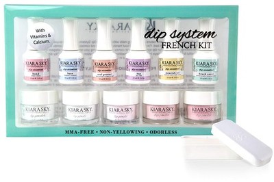Kiara Sky Dip System French Full Nail Set Starter Kit All Inclusive Professional