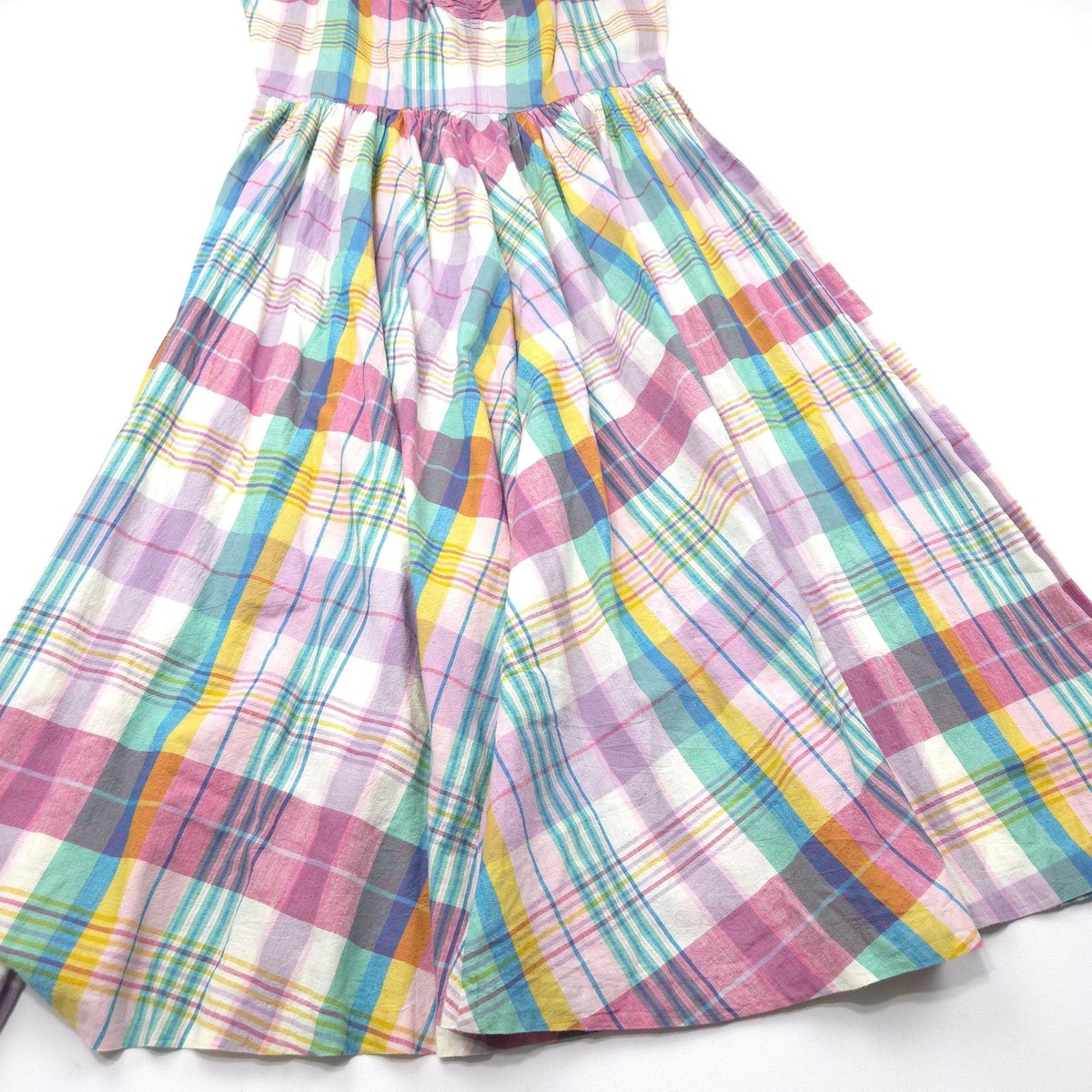 Polo Ralph Lauren MADRAS Dress Womens -6- Pink White Plaid Sleeveless  Sundress | eBay