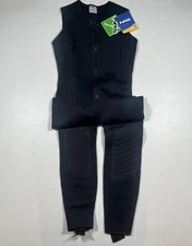 NRS Womens Titanium Sleeveless Wetsuit Black Neoprene Size Large L Front Zip