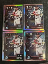 (4)-KRISTIAN CAMPBELL - 2025 Topps Bowman Chrome #BTP-13 Scouts Top 100 RedSox