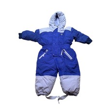 Tuta da neve bambino LL Bean Bunting blu lavanda 18 mesi invernale pezzo unico