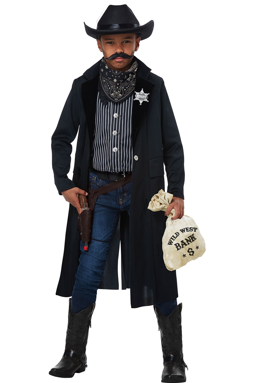 Wild Boys West Sheriff Outlaw Child Costume Duster Jacket 00605
