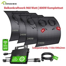 0% Balkonkraftwerk Komplettset | 800W Wechselrichter …