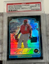 2003 BOWMAN CHROME REFRACTOR RYAN HOWARD S PSA 10 GEM MINT ROOKIE #138 PHILLIES