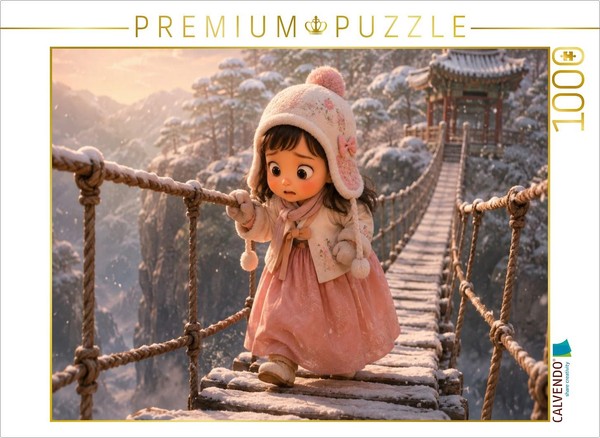 Calvendo Puzzle Across The Bridge In Paju | 1000 Pieces, Finished Size 25.2 × 18-image