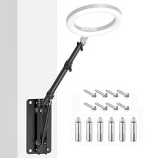 Ring Light Wall Mount Boom Arm, 51Inch/130Cm Adjustable Triangle Wall Mounted Su