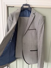 Topman Grey 2-Piece Suit Skinny Fit 38R Chest 32L