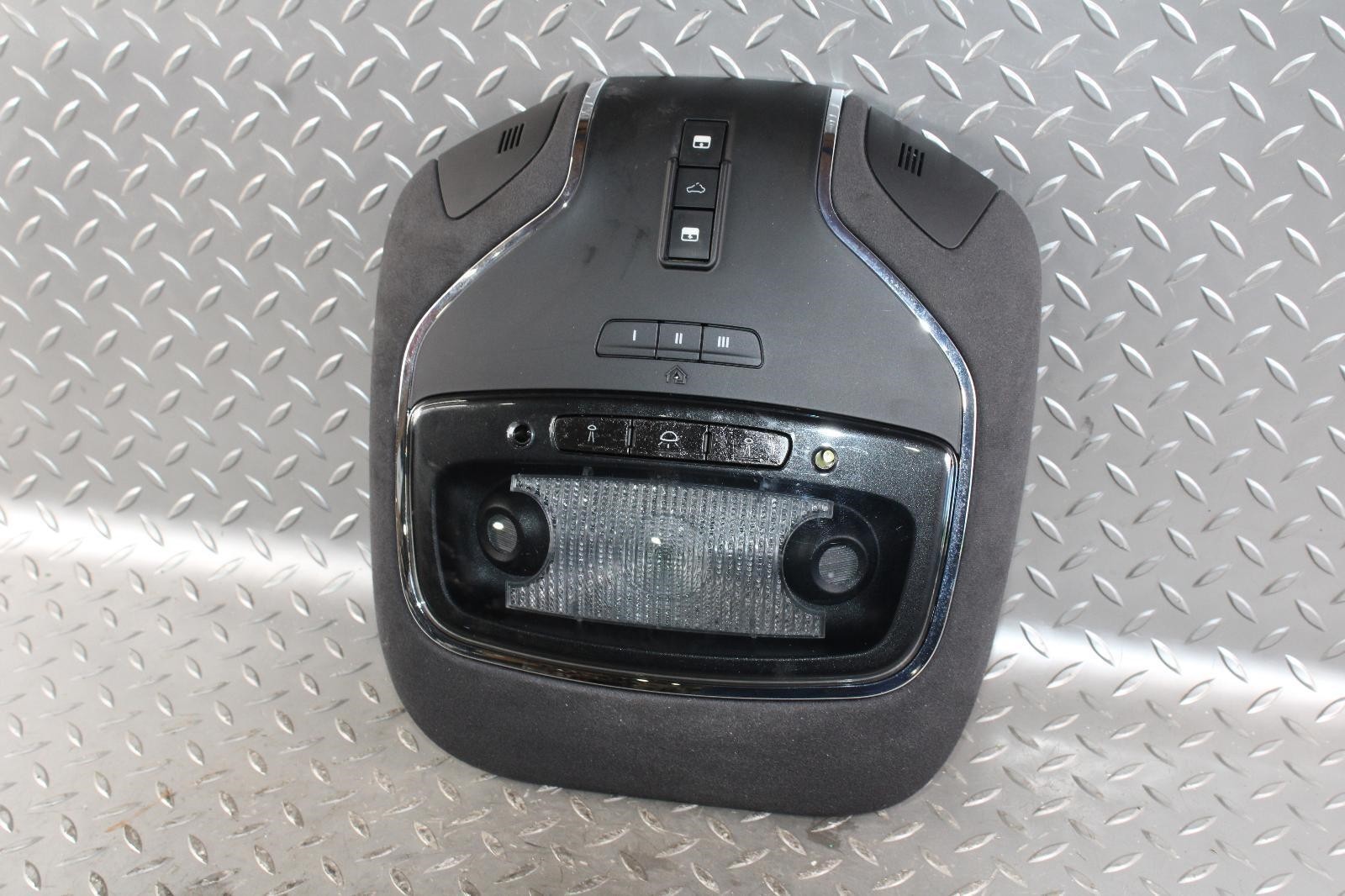 14-17 Ghibli Black Suede Overhead Roof Center Console Map Dome Lamps OEM Factory