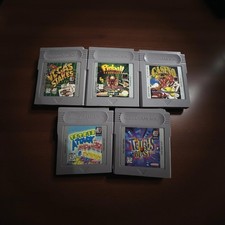 Lot 5 Game Boy Games TESTED Arcade Bundle Tetris Attack Blast Pinball Casino