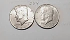 KENNDY HALF DOLLAR, 1967-P, 1969-D, 40% SILVER----284