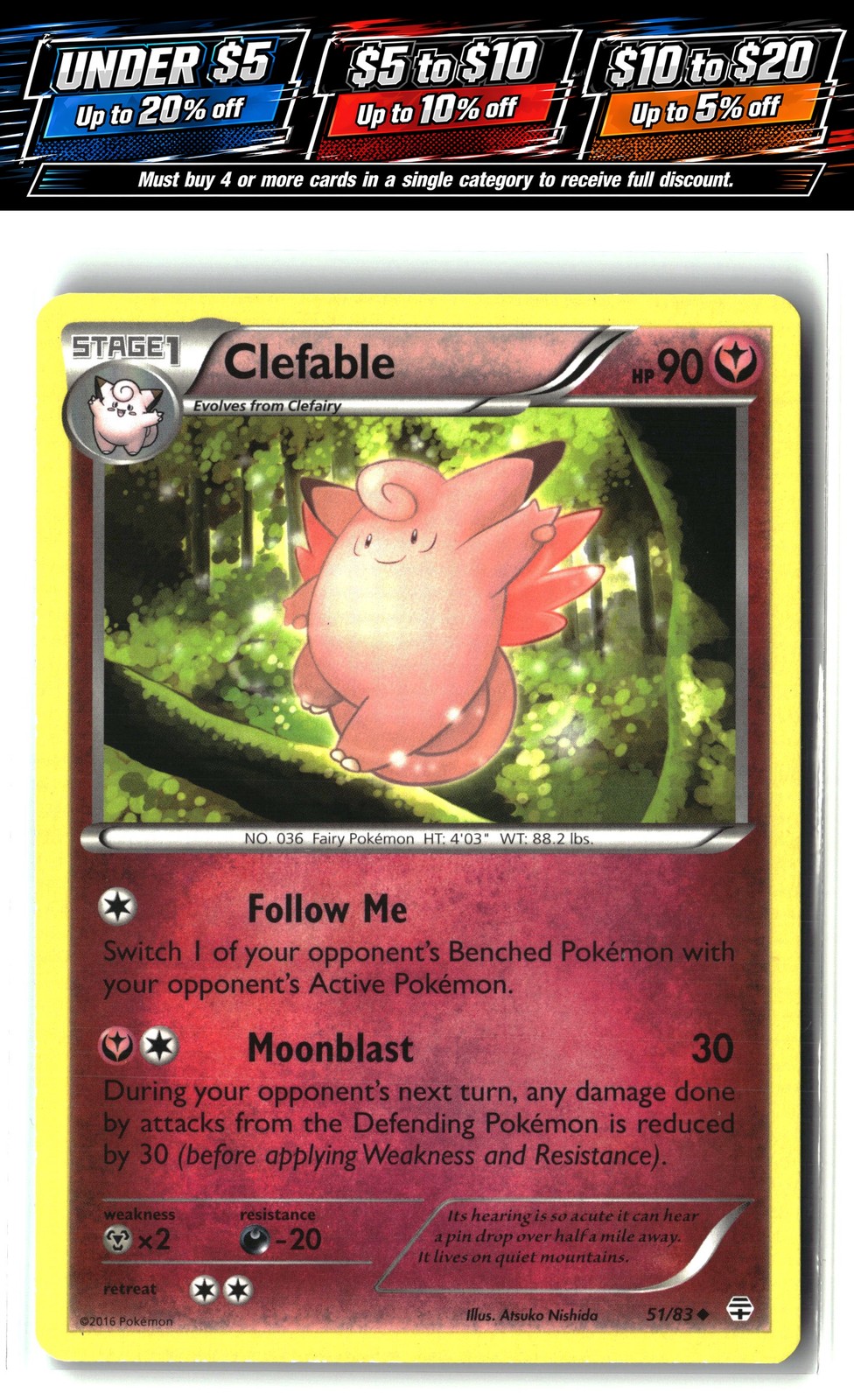 XY - Furious Fists #71/111 Clefable