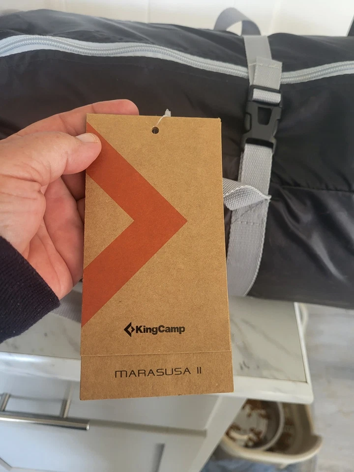 KingCamp Marasusa II Dos Habitaciones Campamento Ducha Vestuario Bolsa Gancho Mosca de Lluvia Foto 2 de 4