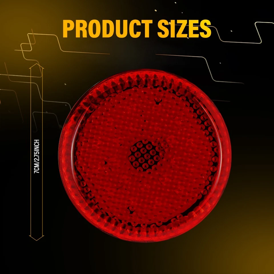 2-20X Luces reflectoras LED traseras parachoques lámpara de freno para Toyota Corolla 07-10 Foto 4 de 4