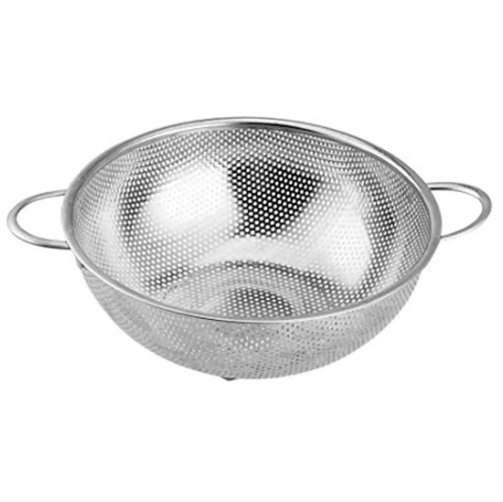 Stainless Steel Rice/Pasta/Vegetable/Fruit Colander, Silver 11" High Quality