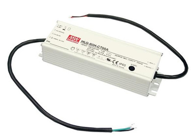 1Pcs HLG-80H-48B LED Power Supplies 48V 1.7A 81.6W IP67 OCP adj cable
