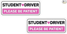 Sticker Decal, Non-Magnetic Car New Driver Sticker for Car, Please Size: 2PCS